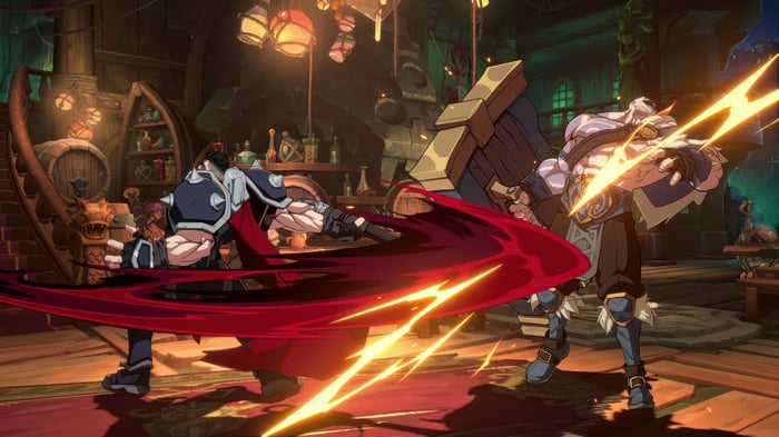 Darius and Braum fighting in 4K
