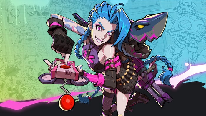 Jinx from League of Legends in 4K