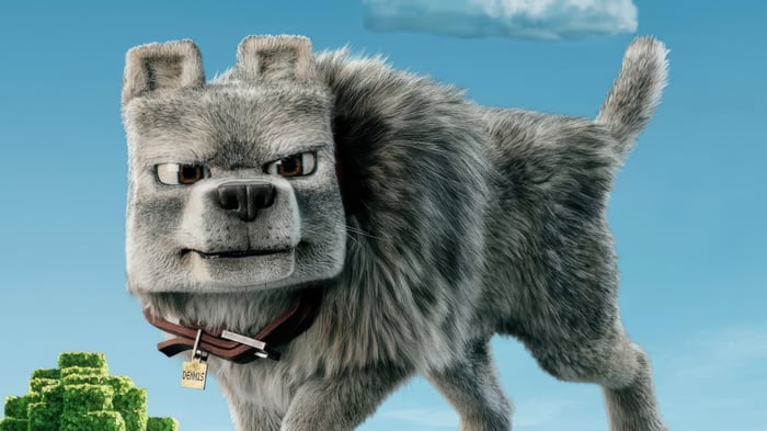 Dennis the Wolf from A Minecraft Movie 4K