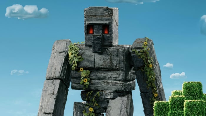 Minecraft Golem in 4K