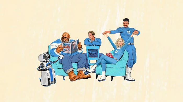 Fantastic Four Relaxing at Home