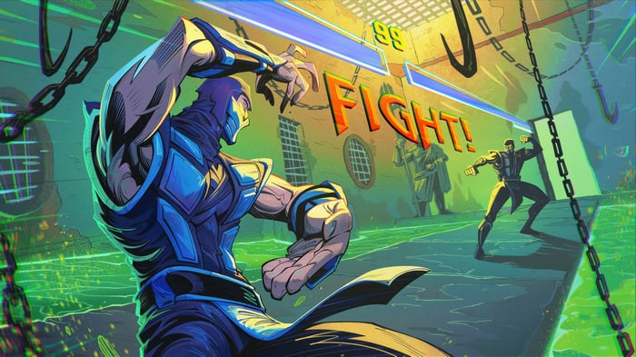 Sub-Zero and Scorpion in Mortal Kombat 4K
