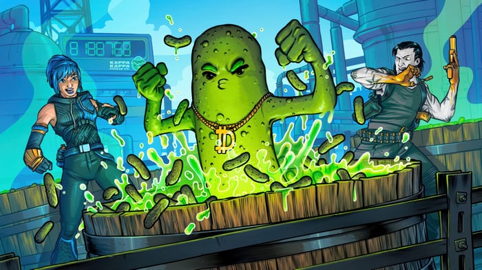 Fortnite characters in a pickle factory