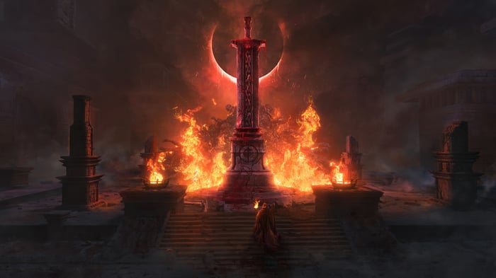 Diablo IV Burning Dungeon 4K