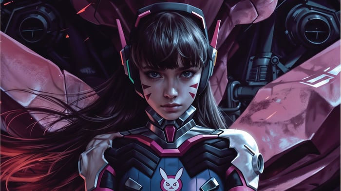 D.Va from Overwatch in 4K