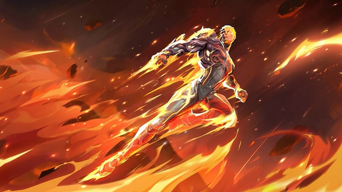 Human Torch in Marvel Rivals 4K