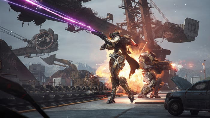 Steel Hunters Video Game Robots in Combat
