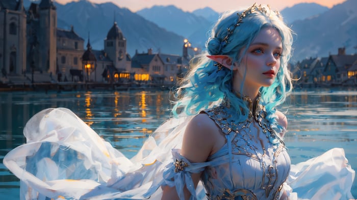 Elf Princess in Fantasy Setting 4K