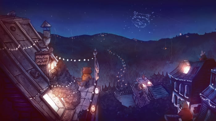 Night Chill Hop Raccoon Digital Art 4K