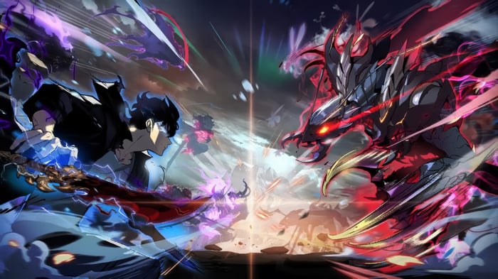 Sung Jin-Woo and Beru in Solo Leveling 4K