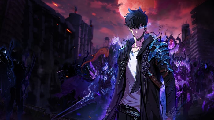 Sung Jin-Woo and Shadow Army in Solo Leveling: ARISE 4K