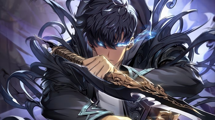 Sung Jin-Woo with Dagger in Solo Leveling: ARISE 4K