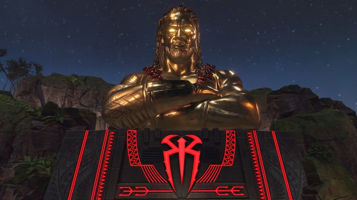 Roman Reigns Statue in WWE 2K25 4K