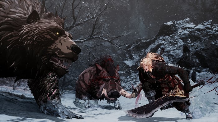 The First Berserker: Khazan in a snowy battle