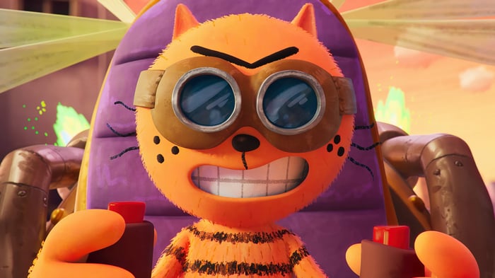Dog Man in a cockpit with goggles