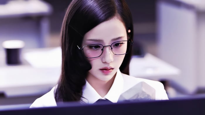 Jisoo from BLACKPINK wearing glasses