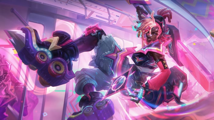 Ekko from League of Legends in splash art