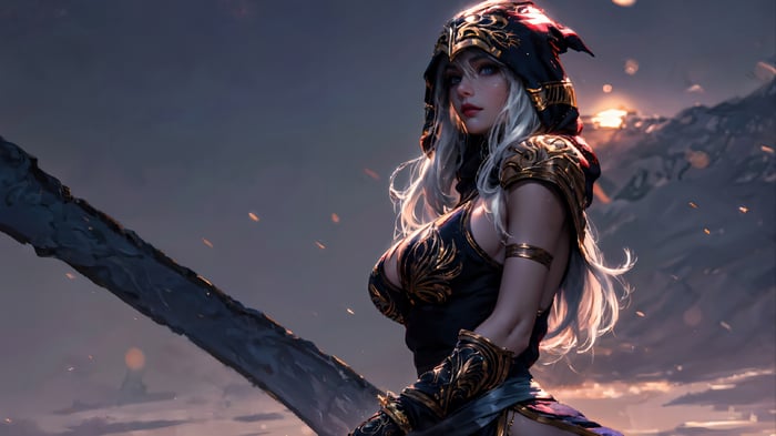 Ashe from League of Legends in 4K