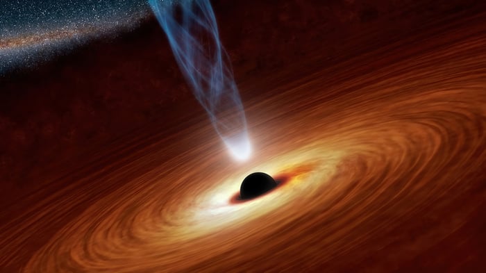 Black Hole with Accretion Disk and Jet 4K