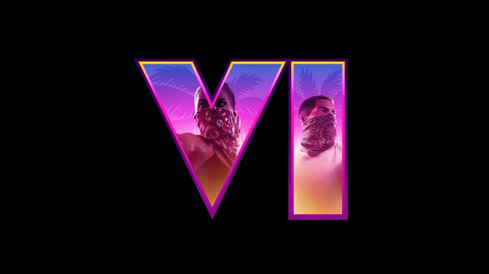 Grand Theft Auto VI Logo with Palm Trees