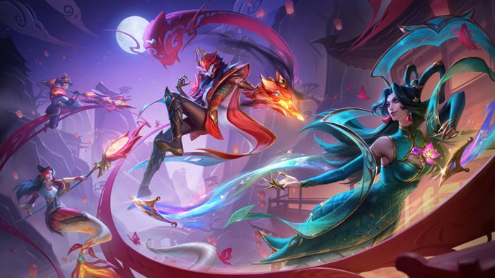 League of Legends Mythmaker Jhin, Cassiopeia, Nami, Jarvan IV 4K
