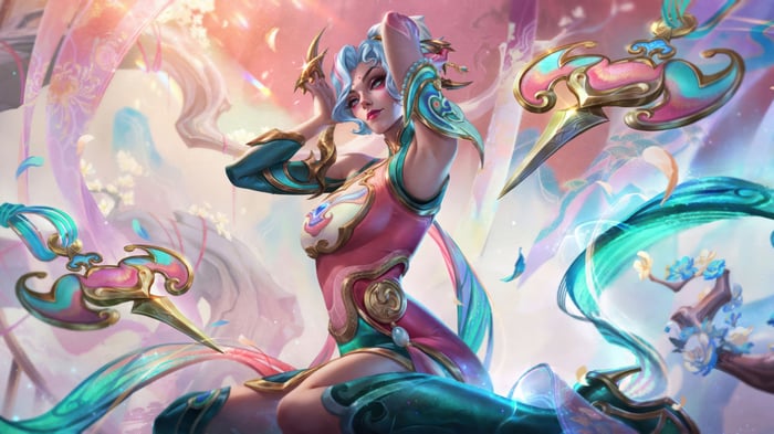 Evelynn in Celestial Embroidery Splash Art 4K