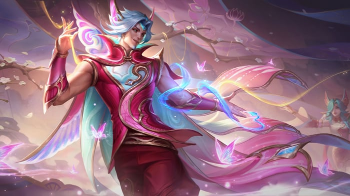 Rakan Celestial Embroidery League of Legends Splash Art 4K