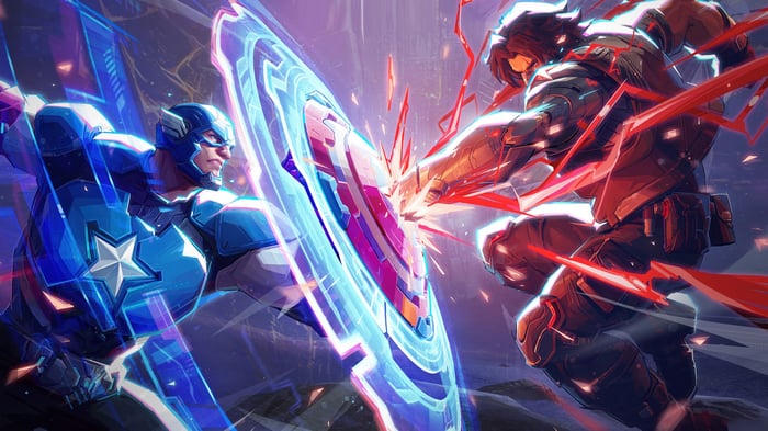 Marvel Rivals: Captain America vs. Winter Soldier 4K
