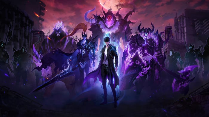 Sung Jin-Woo and Shadow Army in Solo Leveling: ARISE 4K
