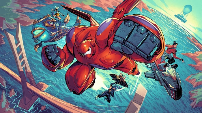 Fortnite Baymax and Characters in Action
