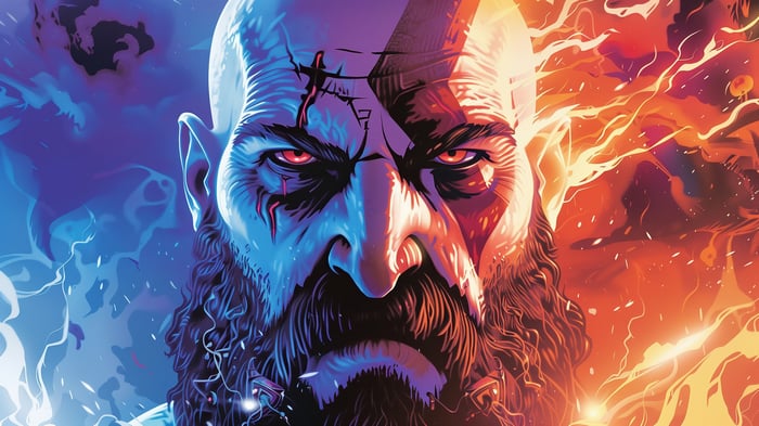 Kratos from God of War 4K