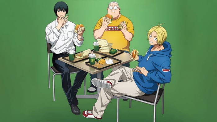 Sakamoto Days: Taro Sakamoto, Yoichi Nagumo, and Shin Asakura Eating