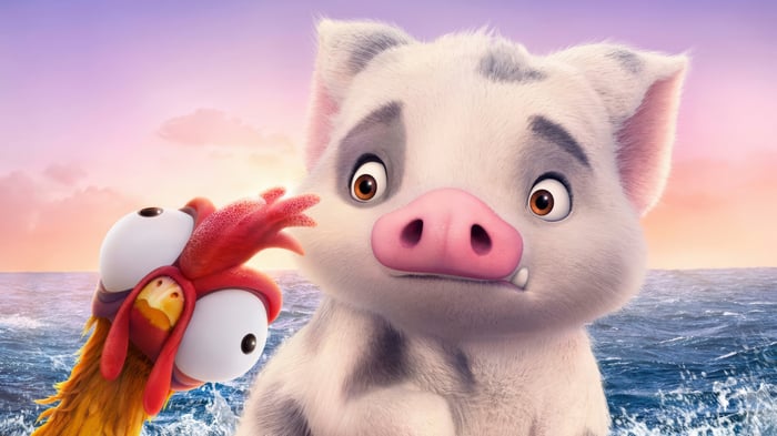 Moana 2: Heihei the Rooster and Pua the Pig