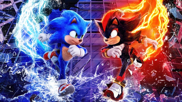 Sonic the Hedgehog and Shadow the Hedgehog in 4K