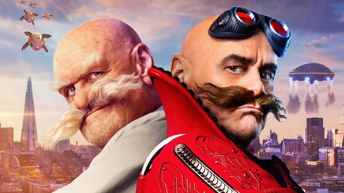 Gerald Robotnik and Ivo Robotnik in Sonic the Hedgehog 3 4K
