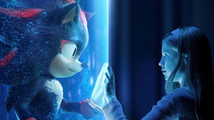 Shadow the Hedgehog and a girl in 4K