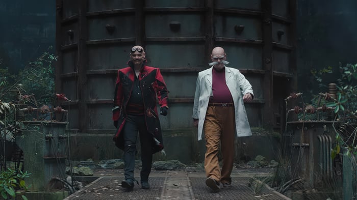 Doctor Eggman and Gerald Robotnik in Sonic the Hedgehog 3 4K