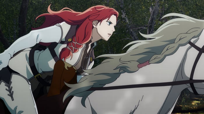 Hera on horseback in The Lord of the Rings: The War of the Rohirrim 4K