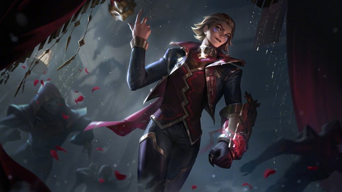 Ezreal in Black Rose attire from League of Legends 4K