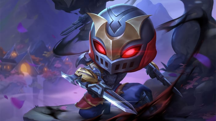 Chibi Zed from League of Legends in 4K