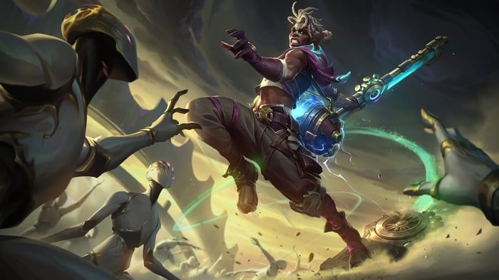 Ekko in League of Legends 4K Splash Art