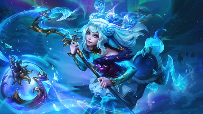 Winterblessed Lillia in League of Legends 4K