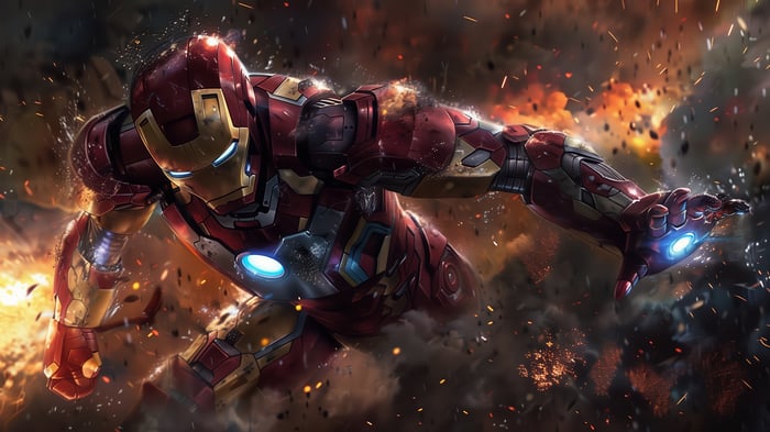 Iron Man in Action 4K