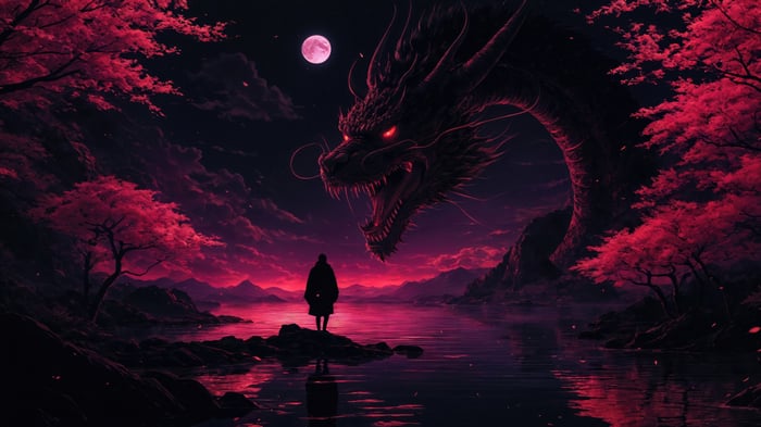 Fantasy Dragon Digital Art 4K