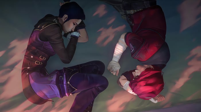 Vi and Caitlyn from Arcane Series 4K