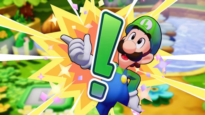Luigi with Exclamation Mark in 4K