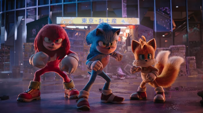 Sonic, Knuckles, and Tails in 4K