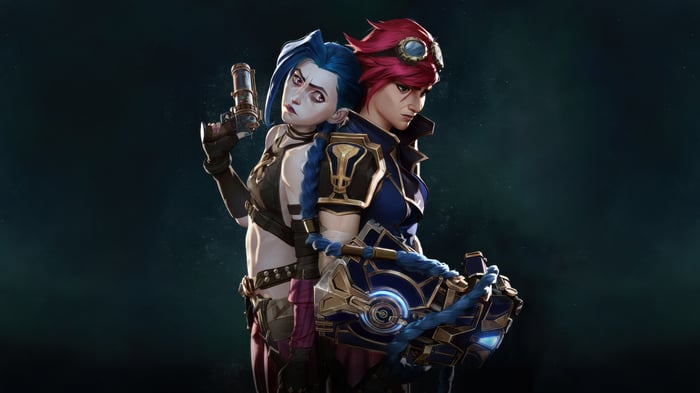 Jinx and Vi from Arcane 4K