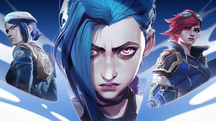 Arcane: Jinx, Vi, and Caitlyn in 4K