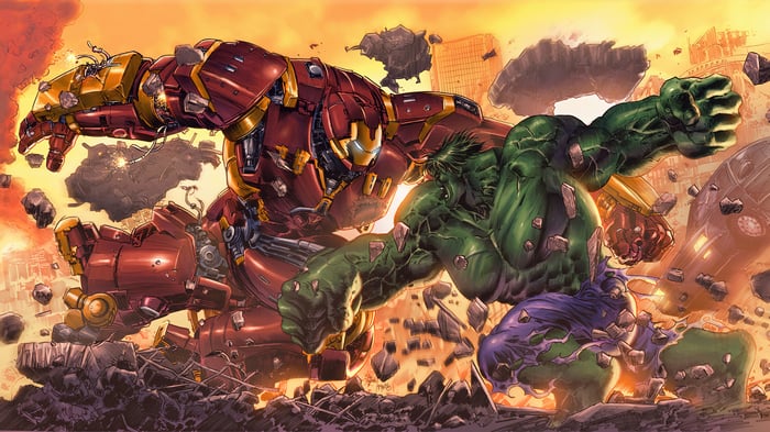 Hulkbuster vs Hulk in 4K